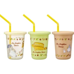 3 Glasses With Straw Set - My Neighbor Totoro