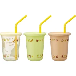 3 Glasses With Straw Set - My Neighbor Totoro
