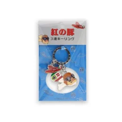 3 Pieces Key Ring Marco - Porco Rosso