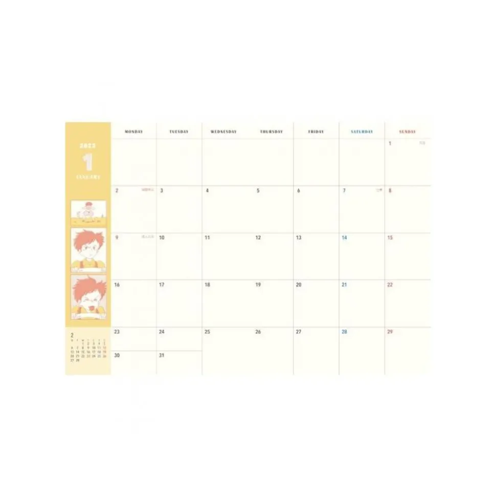 2023 Schedule Book Mei Taking A Nap - My Neighbor Totoro