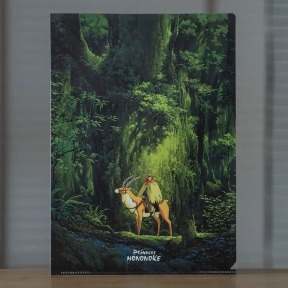 A4 Size Clear Folder Ashitaka In The Woods - Princesse Mononoke