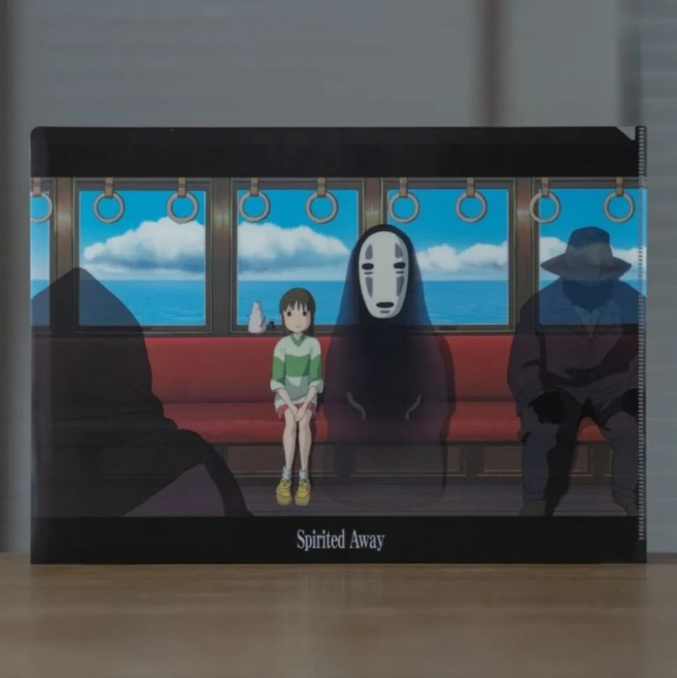 A4 Size Clear Folder On The Train - Sprited Away