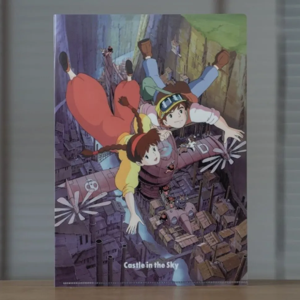 A4 Size Clear Folder Power Of Volucite Crystal - Castle In The Sky
