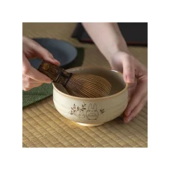 Akahada-Yaki Matcha Tea Bowl & Whisk - My Neighbor Totoro