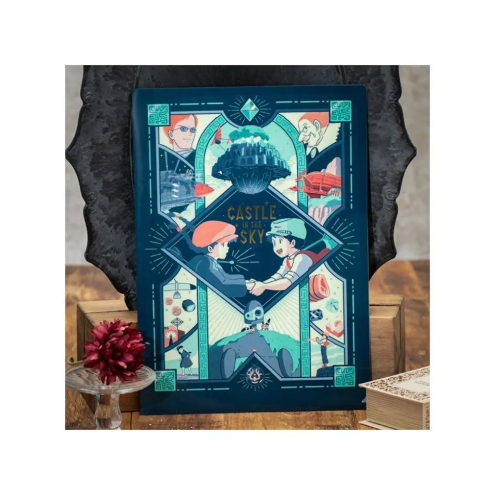 Art Deco Clear Folder A4 - Castle In The Sky