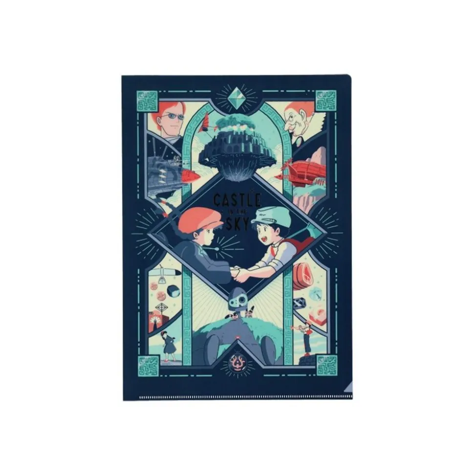 Art Deco Clear Folder A4 - Castle In The Sky