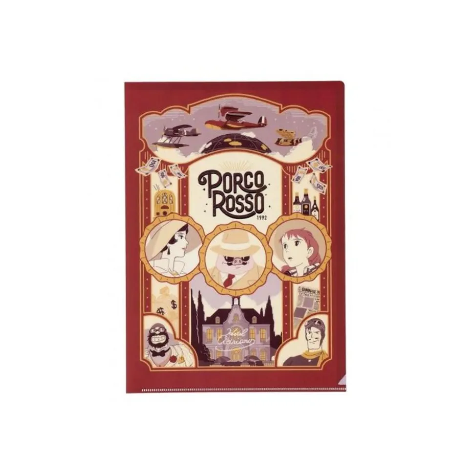 Art Deco Clear Folder A4 - Porco Rosso