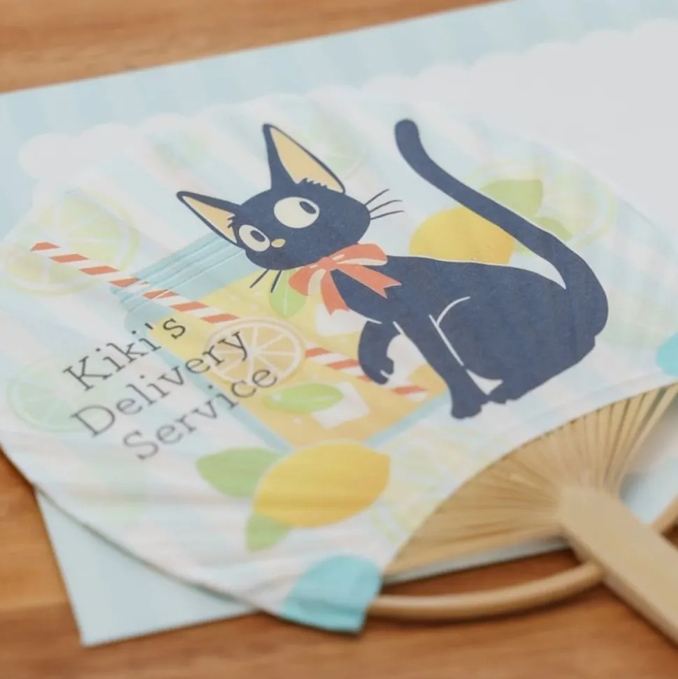 Bamboo Fan & Letter Set Jiji With Lemon - Kiki'S Delivery Service