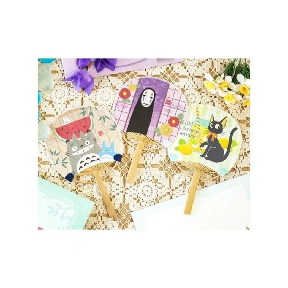 Bamboo Fan & Letter Set No Face With Flower - Spirited Away
