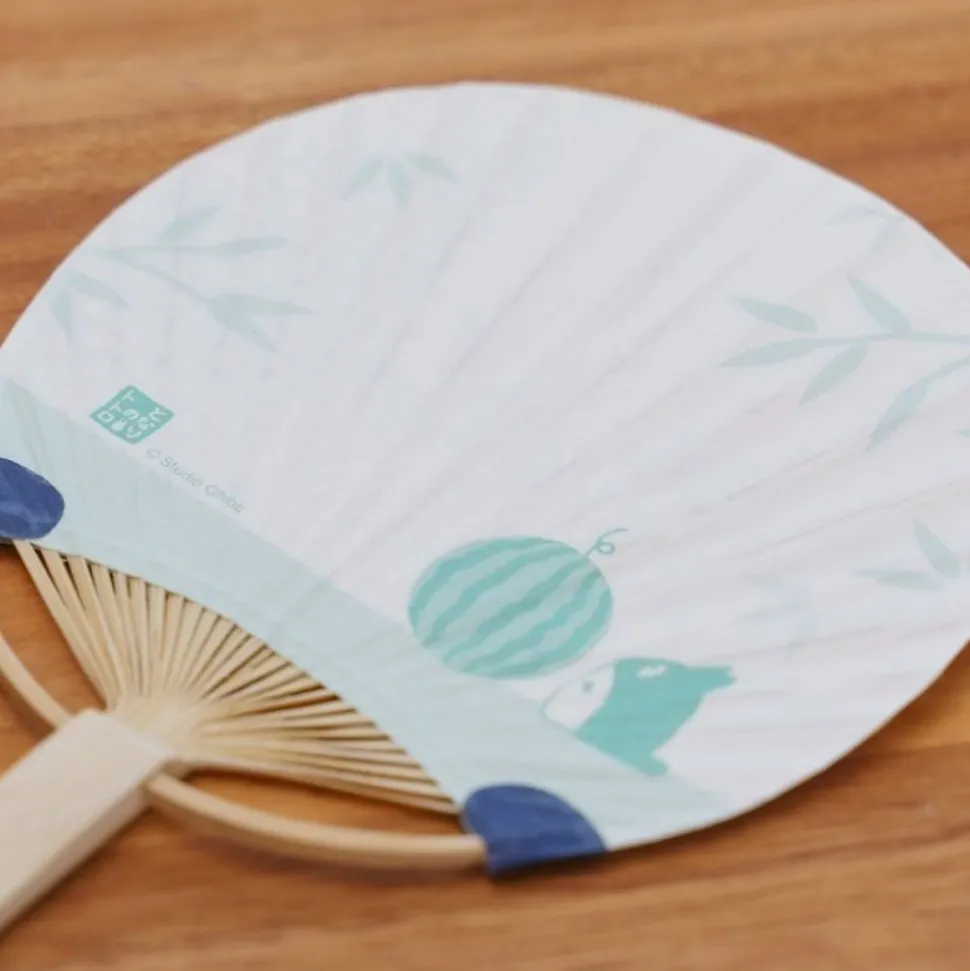 Bamboo Fan & Letter Set Totoro With Watermelon - My Neighbor Totoro