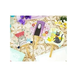 Bamboo Fan & Letter Set Totoro With Watermelon - My Neighbor Totoro