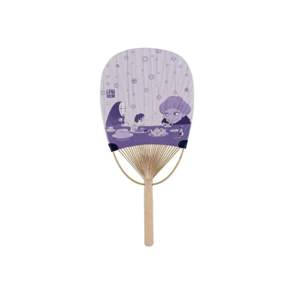 Bamboo Fan Chihiro & No Face - Spirited Away