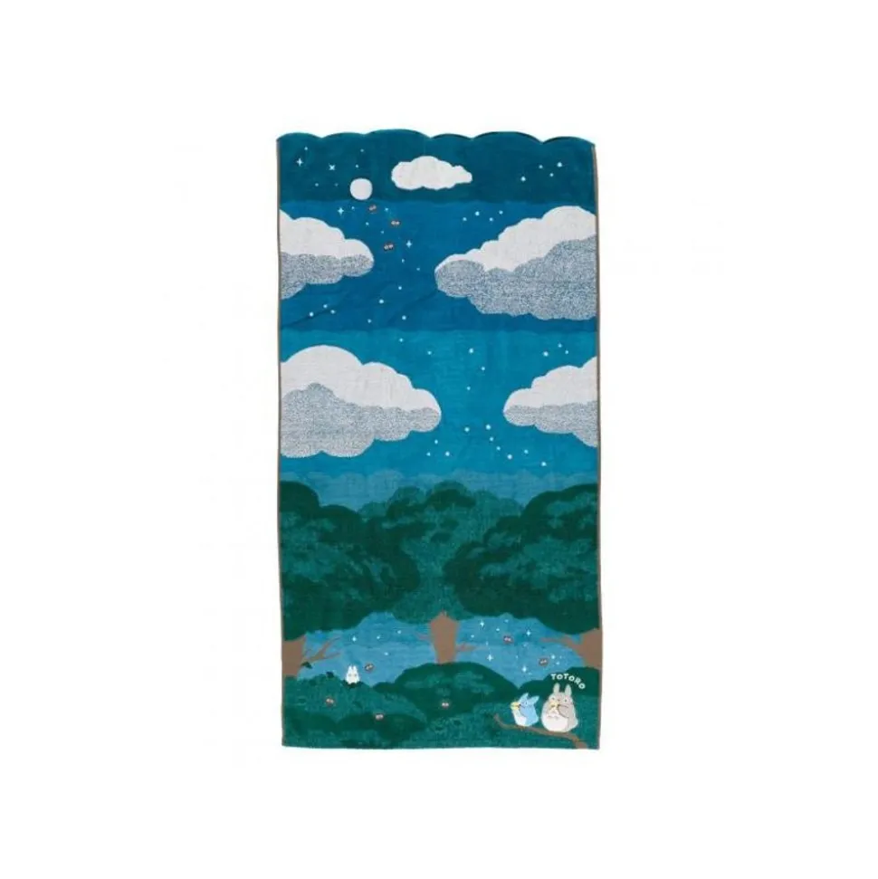 Bath Towel Under The Moon 60 X 120 Cm - My Neighbor Totoro