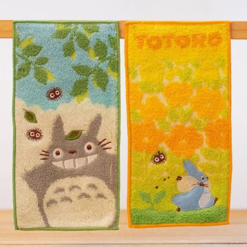 Big And Medium Totoro 2 Mini-Towels Pack 20 X 10 Cm - My Neighbor Tot
