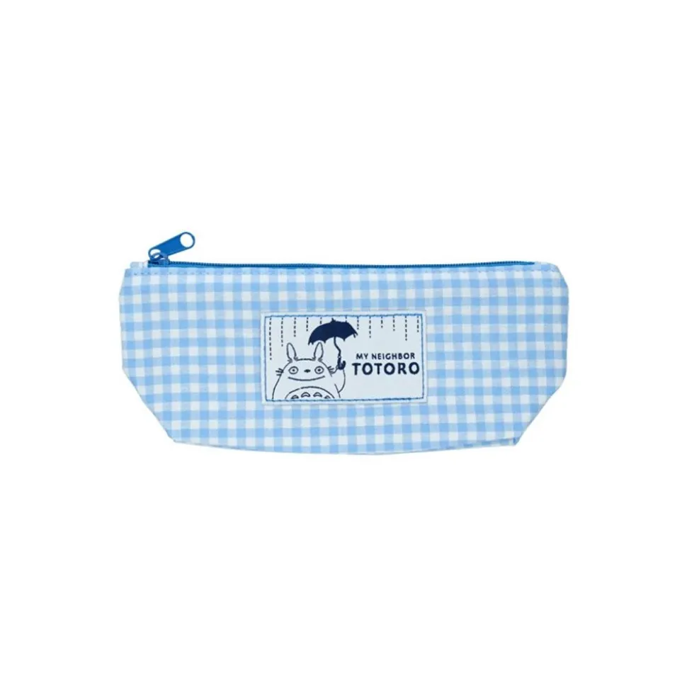 Blue Checkered Pencil Case - My Neighbor Totoro