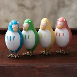 Bobble Head Figurine Blue Parakeet - The Boy And The Heron