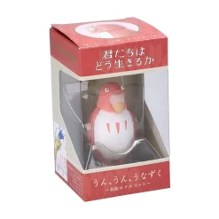Bobble Head Figurine Red Parakeet - The Boy And The Heron