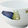 Bowl 13Cm Totoro Eggplant And Flower - My Neighbor Totoro