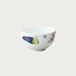 Bowl 13Cm Totoro Eggplant And Flower - My Neighbor Totoro