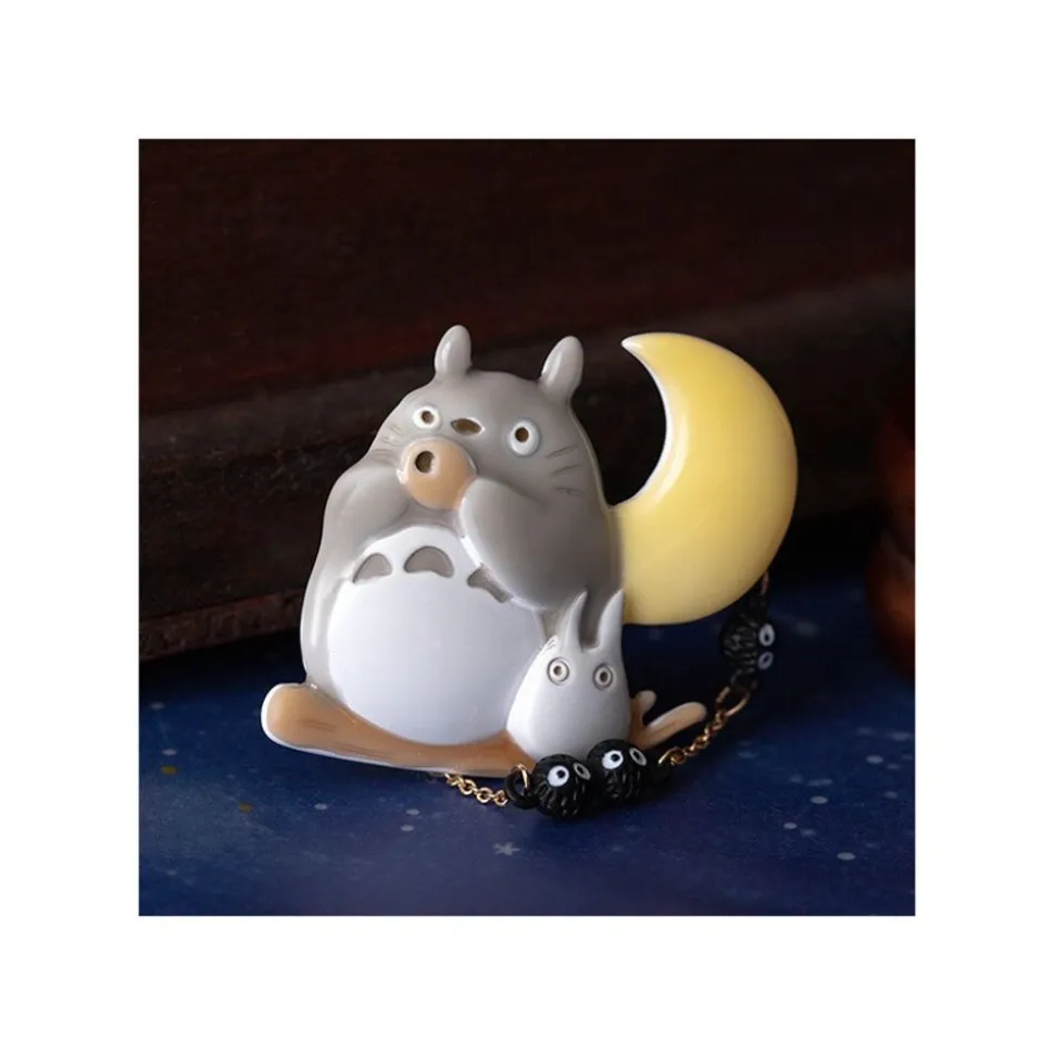 Brooch Totoro Ocarina Under The Moon - My Neighbor Totoro