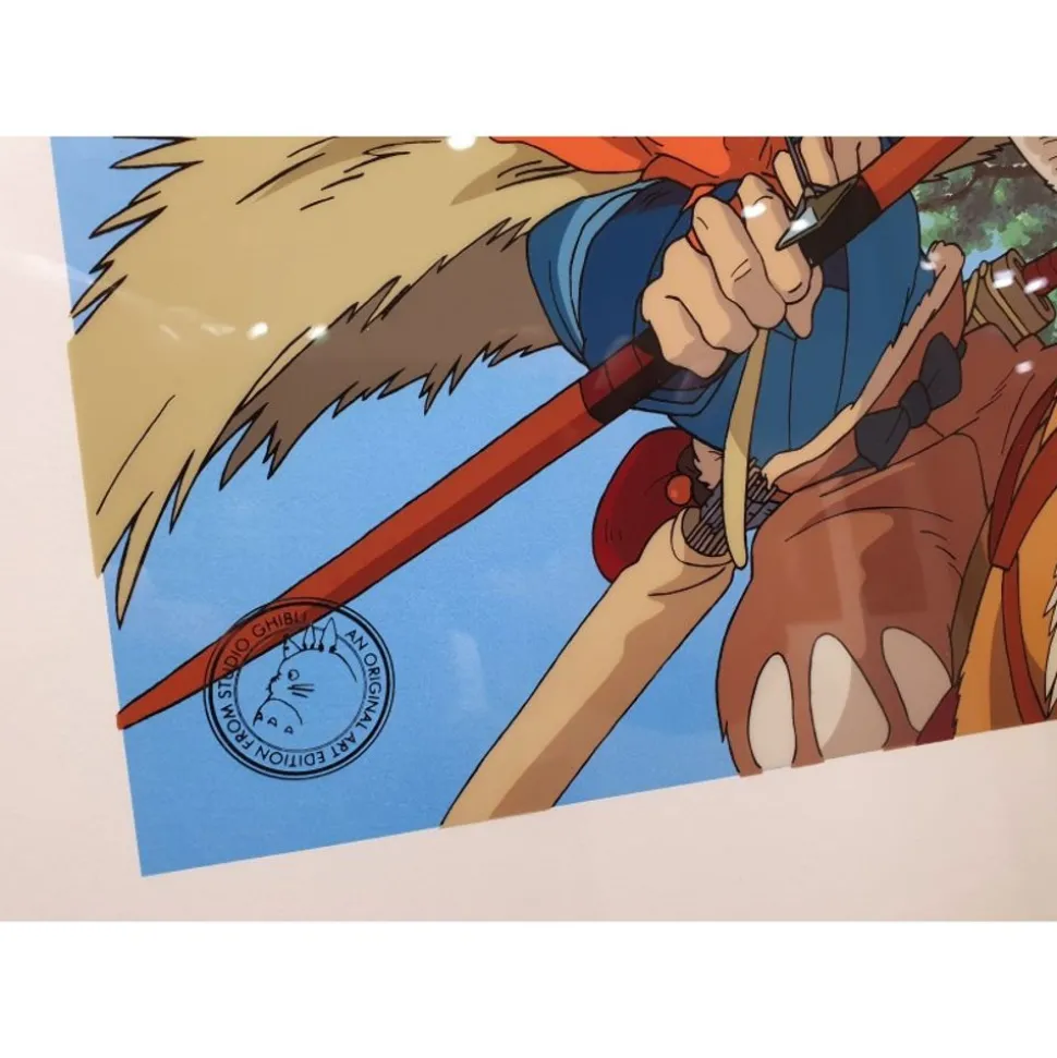 Cel Art Ashitaka Goes To Battle - Studio Ghibli
