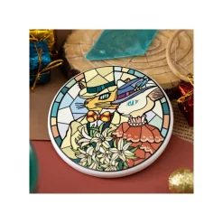 Ceramic Coaster Baron & Louise - Whisper Of The Heart