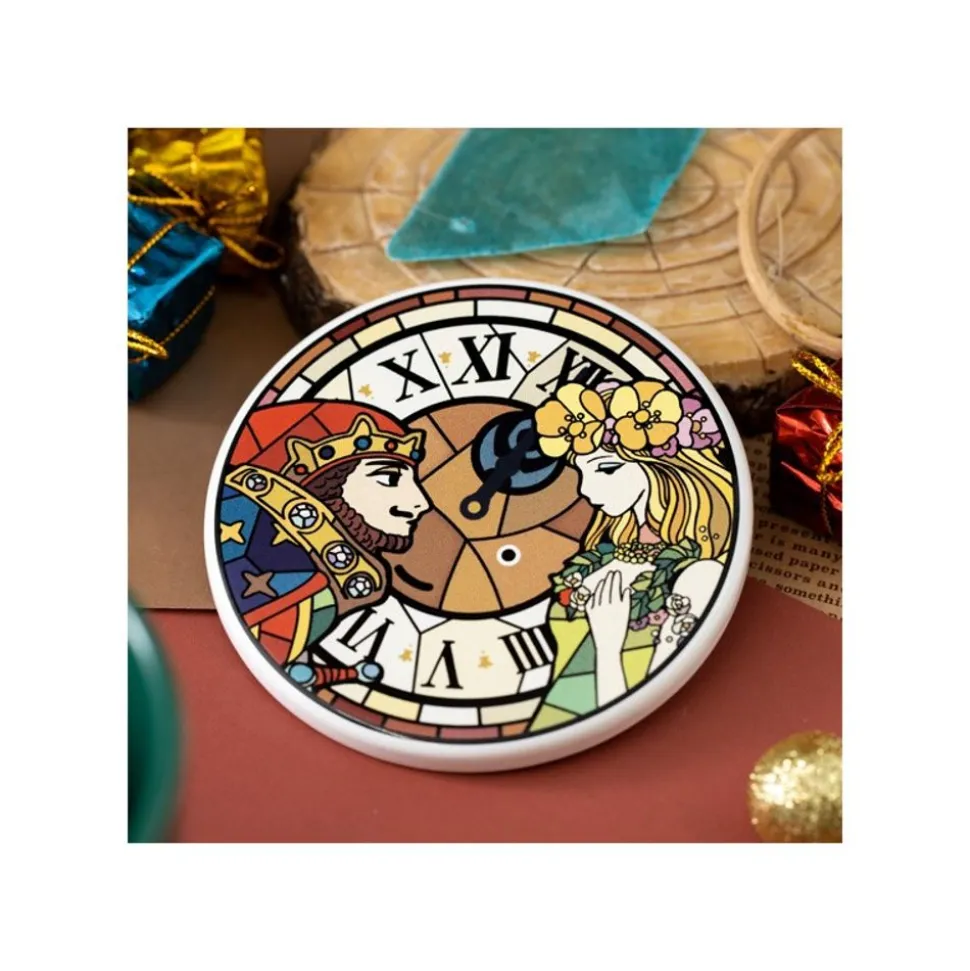 Ceramic Coaster King Of Dwarf & Princess - Whisper Of The Heart