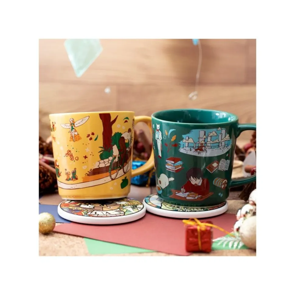 Ceramic Coaster King Of Dwarf & Princess - Whisper Of The Heart