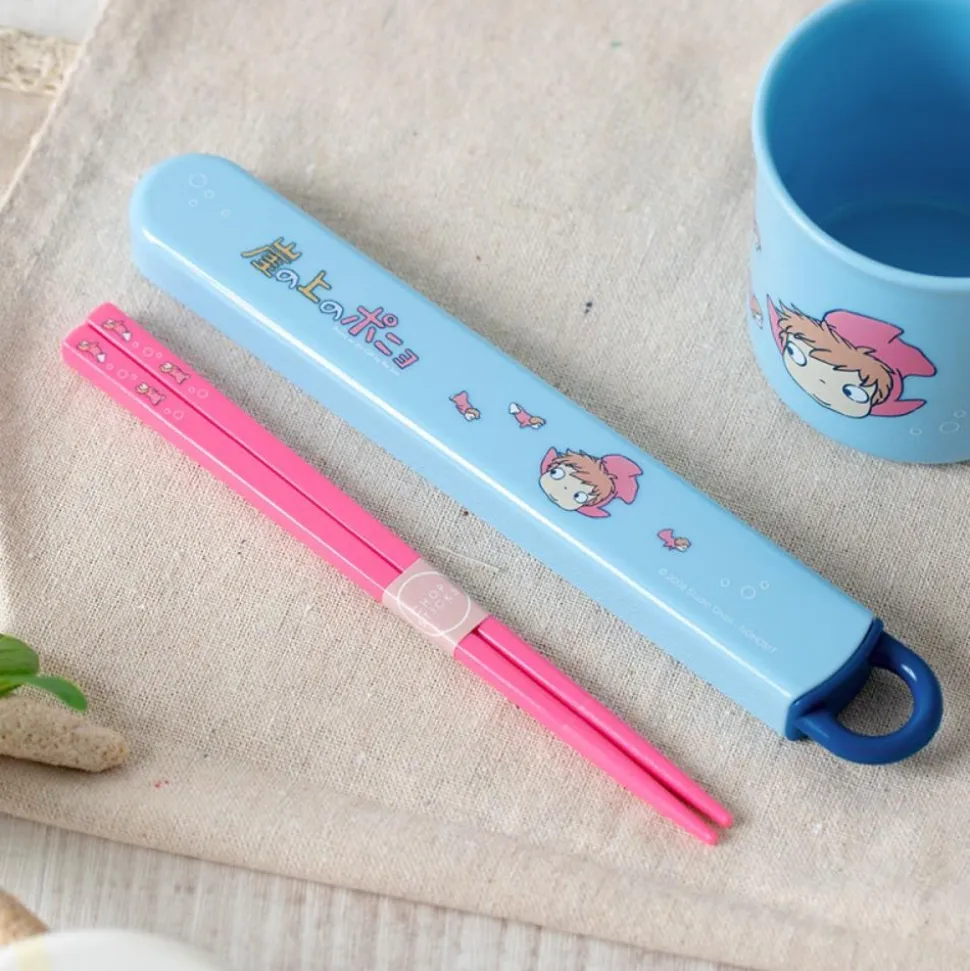 Chopsticks Box Set 16,5Cm Ponyo In The Ocean - Ponyo On The Cliff