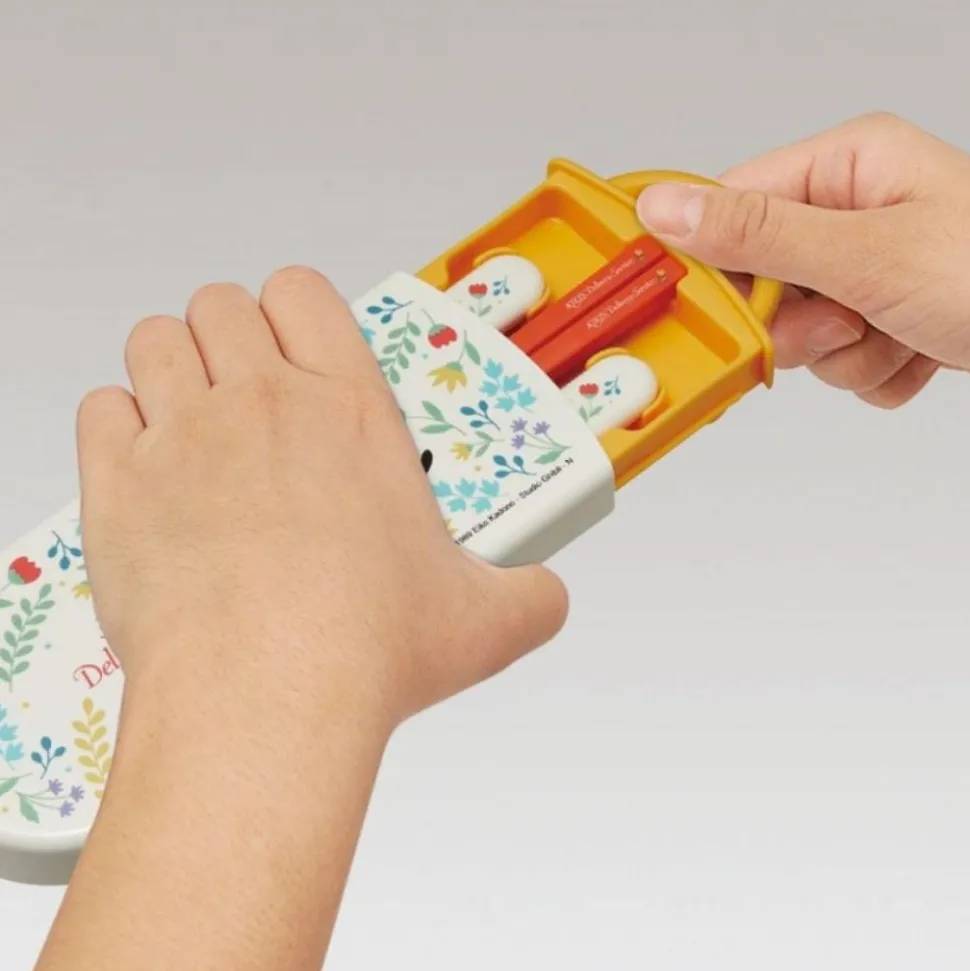 Chopsticks Spoon Fork Box Set Botanical Garden - Kiki'S Delivery Serv