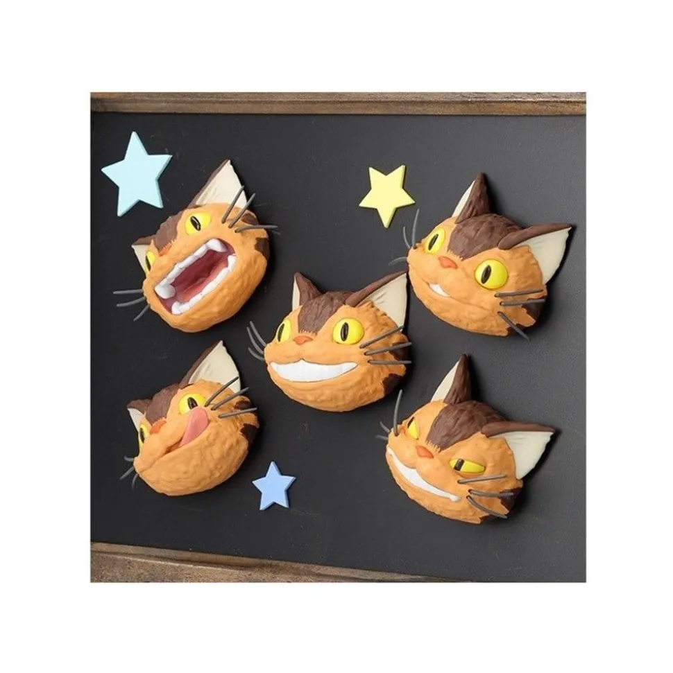 Collection Catbus Faces Assorted 6 Magnets - My Neighbor Totoro