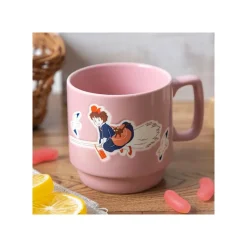 Coloful Embossed Mug Kiki On Her Broom - Kiki'S Delivery Service