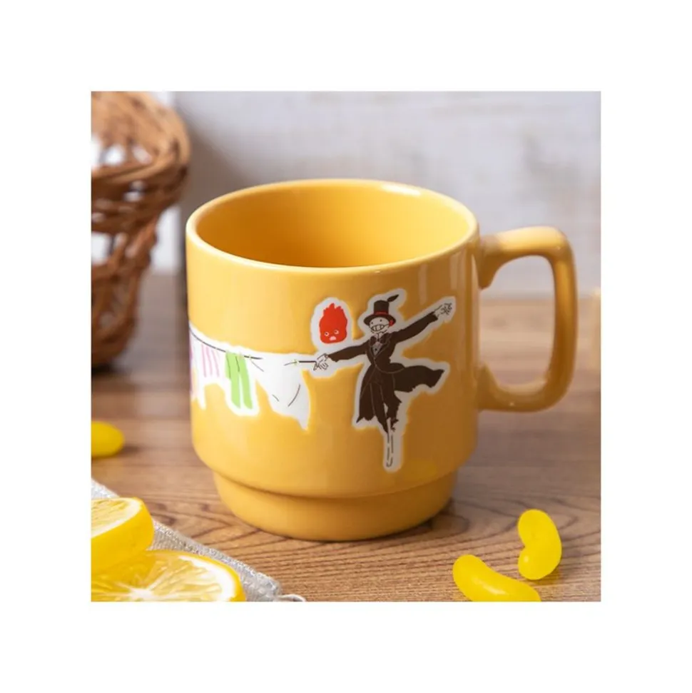 Coloful Embossed Mug Laundry Day - Howl'S Moving Castle
