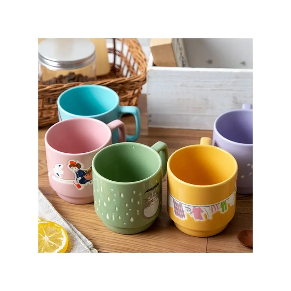 Coloful Embossed Mug Laundry Day - Howl'S Moving Castle