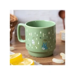 Coloful Embossed Mug Totoro Holding Umbrella - My Neighbor Totoro