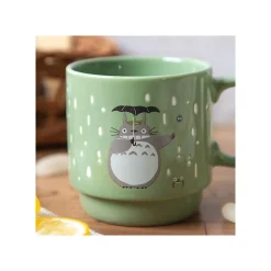 Coloful Embossed Mug Totoro Holding Umbrella - My Neighbor Totoro