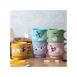 Coloful Embossed Mug Totoro Holding Umbrella - My Neighbor Totoro