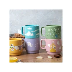 Coloful Embossed Mug Totoro Holding Umbrella - My Neighbor Totoro