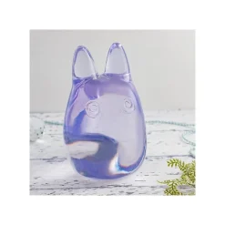 Crystal Figurine Transparent Small Totoro Purple - My Neighbor Totoro