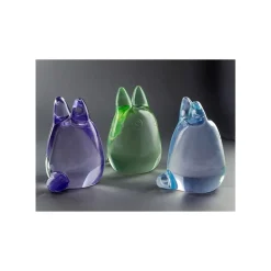 Crystal Figurine Transparent Small Totoro Purple - My Neighbor Totoro