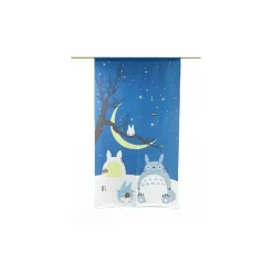 Curtains Totoro Winter Sky - My Neighbor Totoro