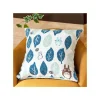 Cushion Big Totoro Blue & Green Leaves 45X45 Cm - My Neighbour Totoro