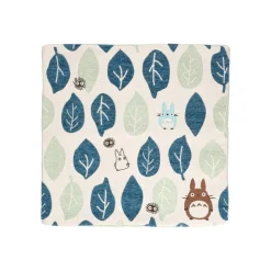 Cushion Big Totoro Blue & Green Leaves 45X45 Cm - My Neighbour Totoro