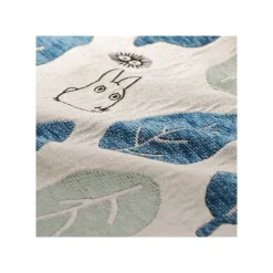 Cushion Big Totoro Blue & Green Leaves 45X45 Cm - My Neighbour Totoro