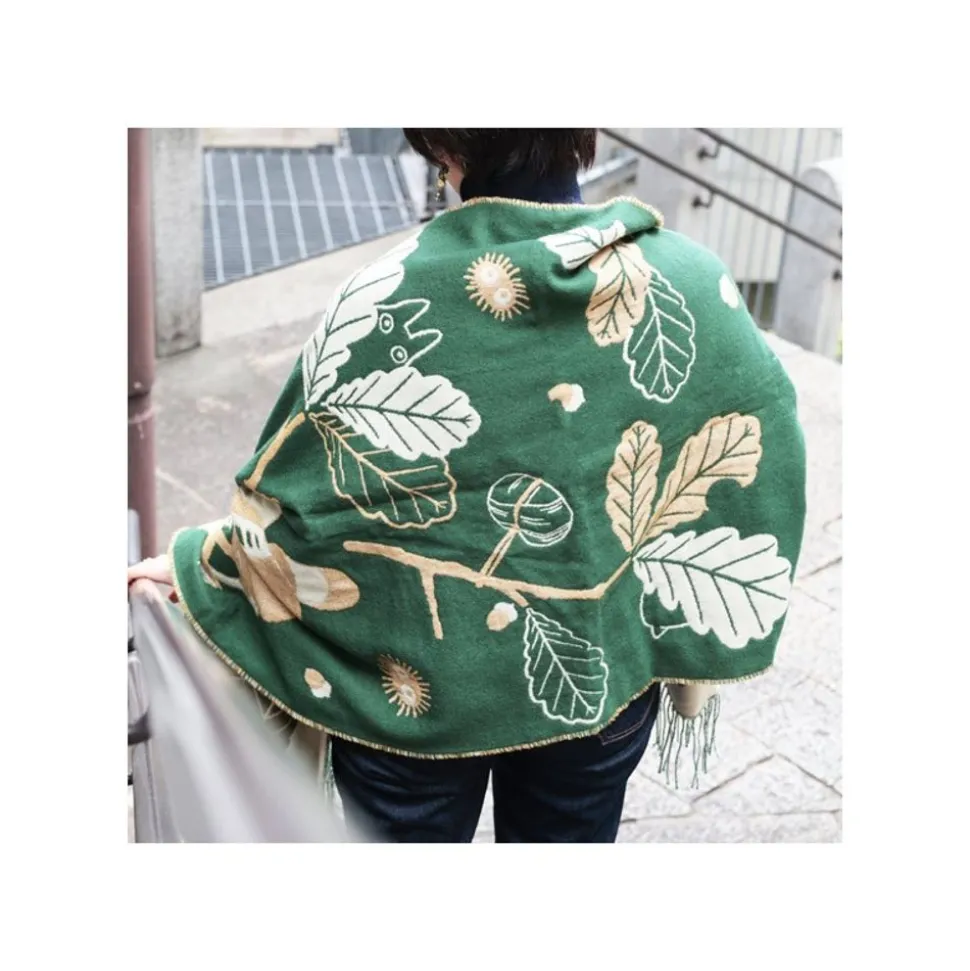 Dark Green Stole Oak Leaves - My Neighbor Totoro
