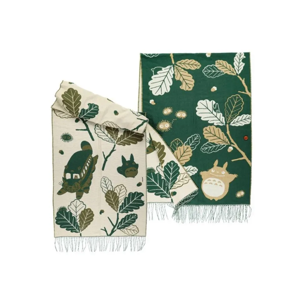 Dark Green Stole Oak Leaves - My Neighbor Totoro