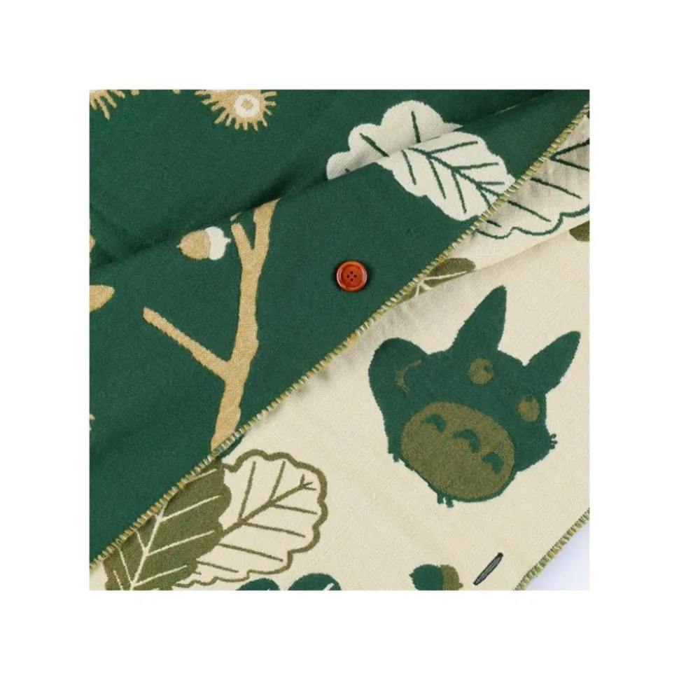 Dark Green Stole Oak Leaves - My Neighbor Totoro