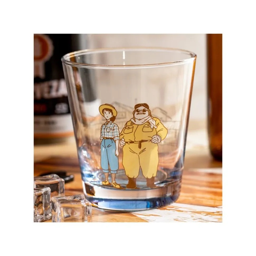 Decorated Glass Marco & Fio - Porco Rosso