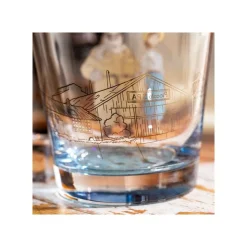 Decorated Glass Marco & Fio - Porco Rosso