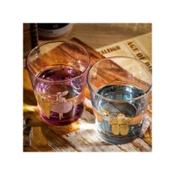 Decorated Glass Marco & Gina - Porco Rosso